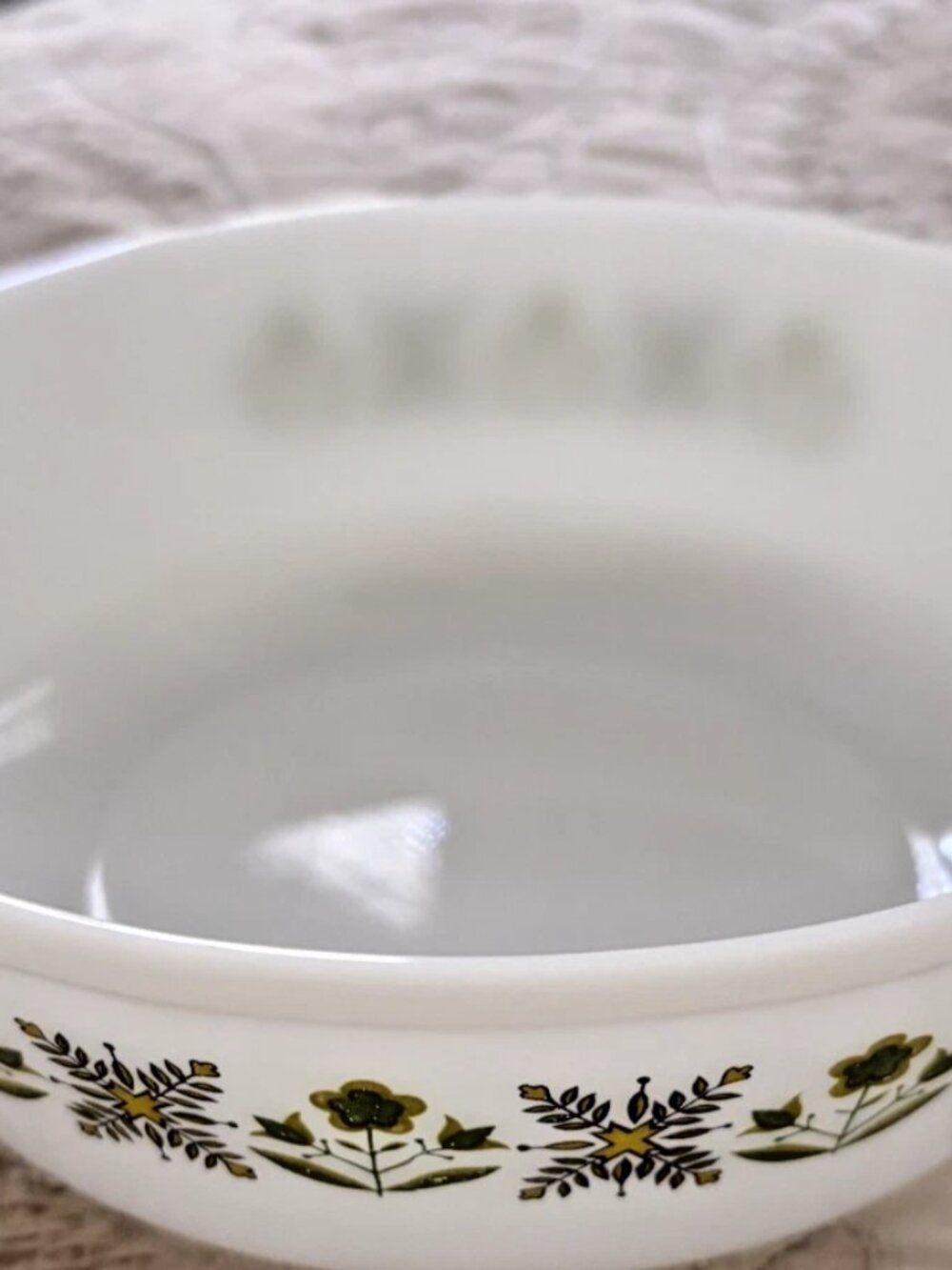 Anchor Hocking Fire King Meadow Green 433 1 1/2 Qt Casserole Dish No Lid Vintage